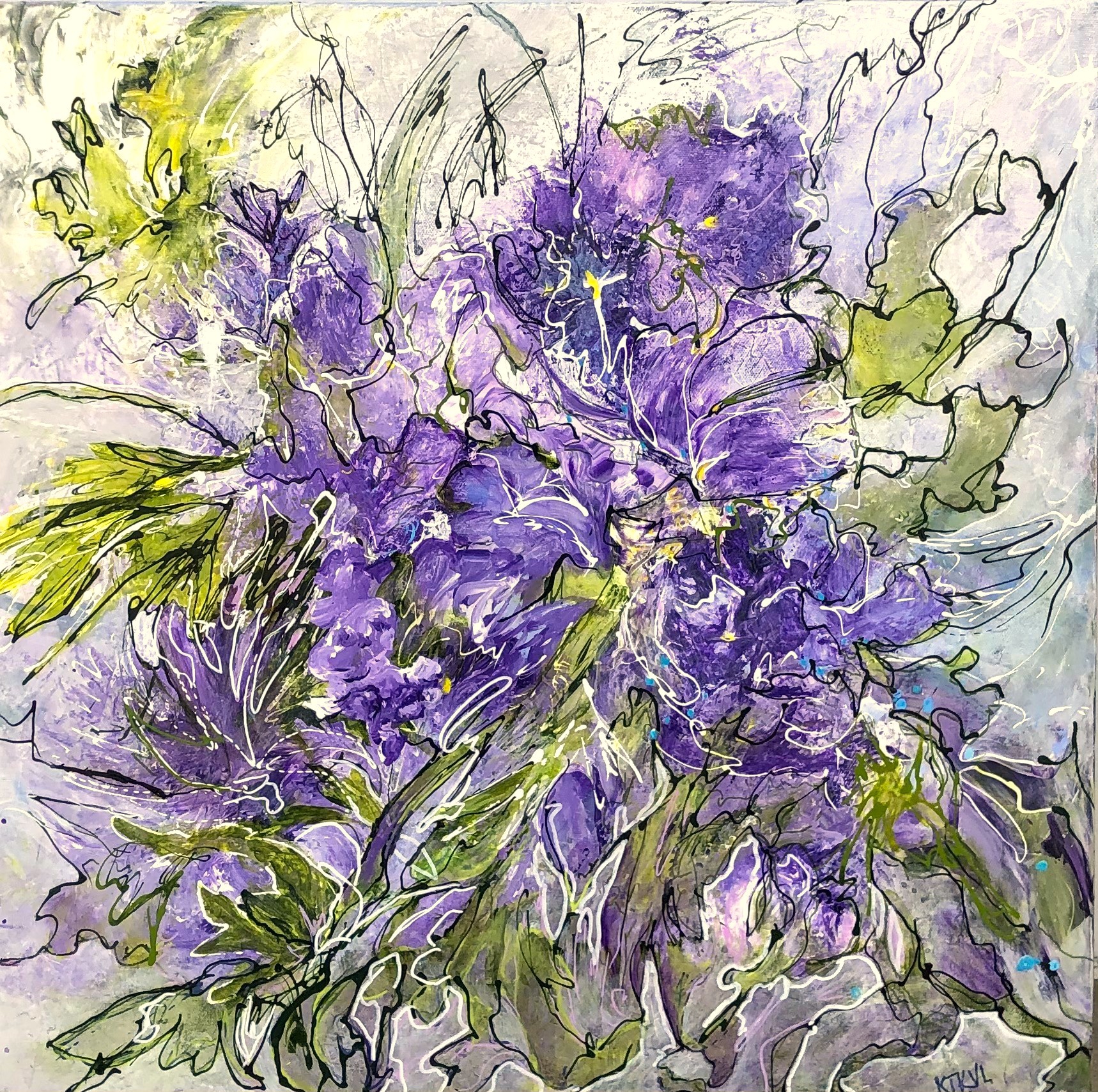 Click here to view Floral Terrain artwork by Kathleen Van Lieu